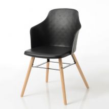 Amadeus - Fauteuil noir Coque
