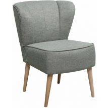 Massivmoebel24 - Fauteuil 61x70 Gris vert sofas 134 - gris