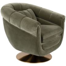 Dutchbone - Fauteuil 82x88x79 Cm En Tissu Vert - Member