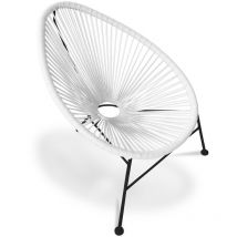 Chaise d'extérieur - Chaise de jardin d'extérieur - Acapulco Blanc