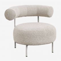 Fauteuil Arieta en tissu bouclé Sklum