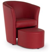 Yes Everyday - Poltrona C-Pouf Rita Rouge
