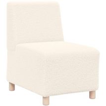 Vidaxl - Fauteuil crème 55 cm tissu imitation laine bouclée
