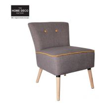 Ac-deco - Fauteuil Bicolore Gris Et Jaune The Home Deco Factory HD3604