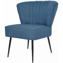 Helloshop26 - Fauteuil chaise siège lounge design club sofa salon de cocktail bleu