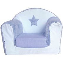 Fauteuil club convertible Diego Bleu 42x55 cm
