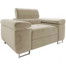 Fauteuil Comfivo Eliferu 106, Manila 02, 70x134x102cm, Tapisserie, Pieds: Métal, 0