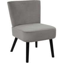 The Home Deco Factory - Fauteuil crapaud en velours Giulia