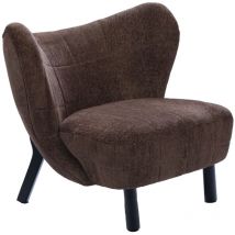 Hellin - Fauteuil crapaud pieds métal et velours - gaspard