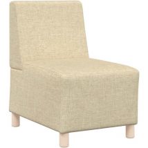 Vidaxl - Fauteuil crème 55 cm tissu