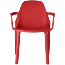 Scab Design - Fauteuil design, Fauteuil déco Piu Rouge en Plastique