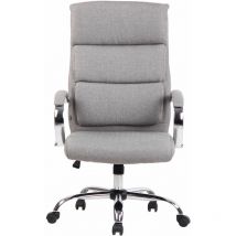 CLP - Chaise de bureau moderne en chaise directionnelle en tissu avec des roues de différentes couleurs Couleur : Gris