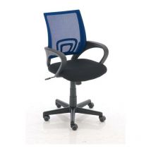 CLP - Geus Office Chaise sur un studio de réseau respirant pc pc Ergonomic pivotant Couleur : Bleu