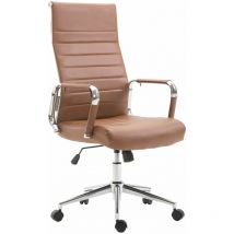 CLP - Fauteuil de bureau Kolumbus similicuir Marron clair