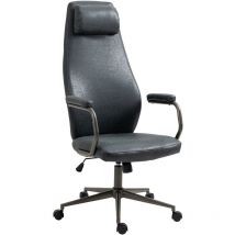 CLP - Chaise de bureau Pocatello Loft industriel antique Antico Black