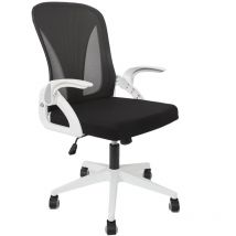 The Home Deco Factory - Fauteuil de bureau rabattable Noir Home Deco Factory