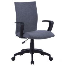 Chaise de bureau Rome Tissu grise