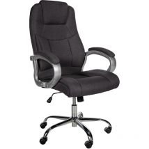 Fauteuil de bureau xl Apoll Tissu Gris foncé
