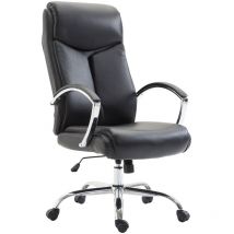 CLP - Fauteuil de bureau xl Vaud similicuir Noir