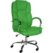 CLP - Fauteuil de bureau xxl Xanthos en Similicuir avec une capacité de charge de 210 kg Vert