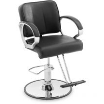 Physa - Fauteuil de coiffeur Chaise de barbier Repose-pieds en t 50 - 60 cm 180 kg noir