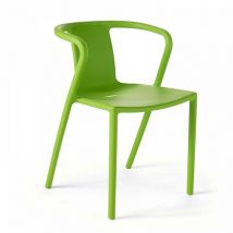 Fauteuil de jardin design en plastique vert