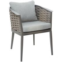 Hesperide - Fauteuil de jardin Embrunsen aluminium et mailles tressées - Hespéride