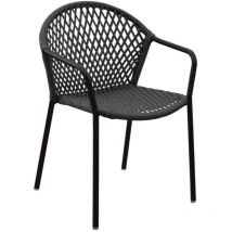 Proloisirs - Fauteuil de jardin en aluminium et résine Capri