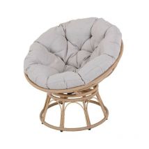 Proloisirs - Fauteuil de jardin Love pivotant - nat