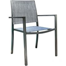 Jardiline - Fauteuil empilable en aluminium Santorin