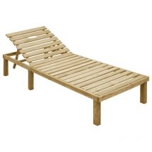 Ybyric - fimei Chaise longue Bois de pin imprégné