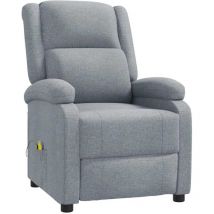 Lafomukea - Fauteuil de massage Gris clair Tissu