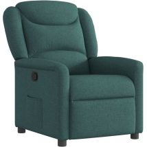Fauteuil inclinable Vert foncé Tissu vidaXL