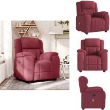 Fauteuil de massage inclinable Rouge bordeaux Tissu - Fauteuil De Massage Inclinable - Fauteuils De Massage Inclinables - Fauteuil De Massage