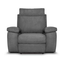 Paris Prix - Fauteuil de Relaxation Électrique 'Tedesco' 110cm Gris