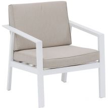 Hesperide - Fauteuil de salon de jardin en aluminium Pavane