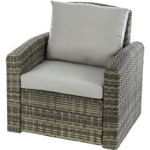 Hesperide - Fauteuil de salon de jardin en résine tressée Polynesia