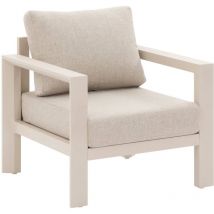 Hesperide - Fauteuil de salon de jardin Évasion argile polyester et aluminium - Hespéride