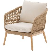 Hesperide - Fauteuil de salon de jardin Orissa taupe polyester et acier - Hespéride