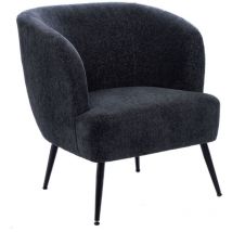 Hellin - Fauteuil de salon en velours chiné - elva