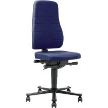Bimos - Chaise de travail pivotante All-In-One Highline roulettes rembourrage tissu bleu 450-600 mm