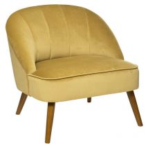 Atmosphera Créateur D'intérieur - Fauteuil deco Naova Atmosphera - Moutarde