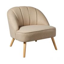 Atmosphera Créateur D'intérieur - Fauteuil Design 'Naova' 78cm Beige
