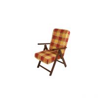Fauteuil molisana bis structure en finition noyer réglable 4 positions