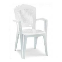 Fauteuil d'extérieur en résine blanc super élégant Scab Design pz 1