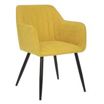 Atmosphera Créateur D'intérieur - Fauteuil diner Visoca ocre Atmosphera