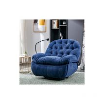 Merax - Fauteuil de relaxation 360 électrique polaire Teddy, fauteuil pour personne agée avec fonction inclinable,massage, chaleur, et télécommande,