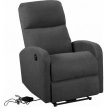 Happy Garden - Fauteuil électrique inclinable relax gris anthracite