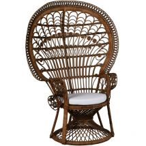 Fauteuil Emmanuelle en rotin Paon