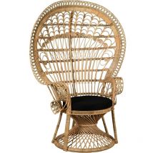 Fauteuil Emmanuelle en rotin Paon